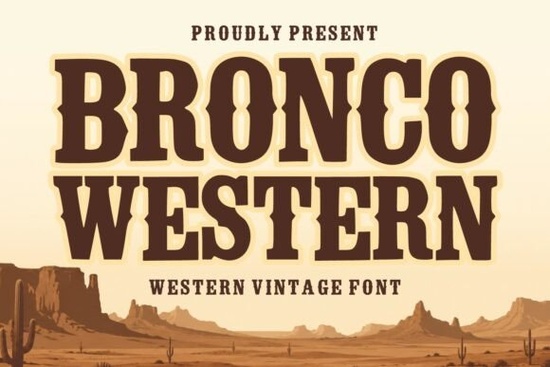 Bronco Western Font